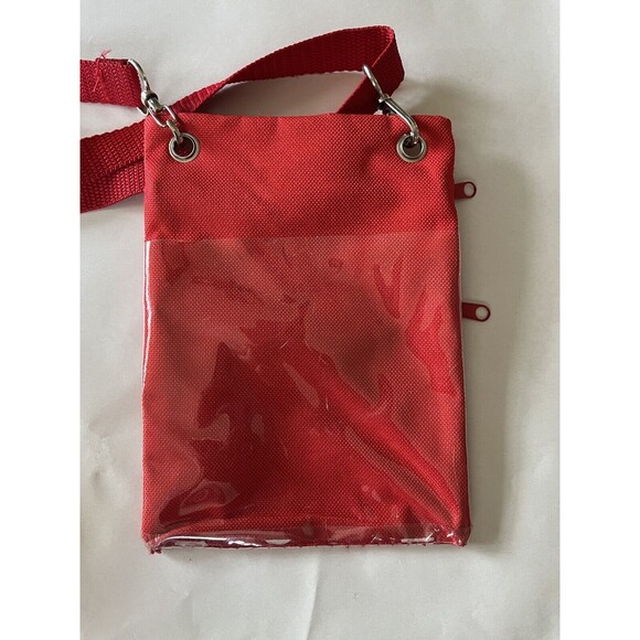 Disney Mad About Minnie Cross Body Passport Bag Adjustable Strap 7" Tall 5" Wide - Picture 5 of 5